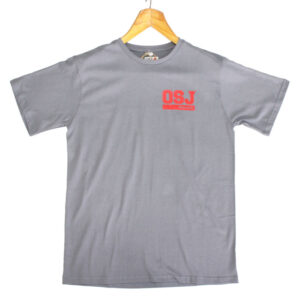 Oldskooljunky Label T-Shirt Charcoal