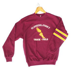Oldskooljunky Track & Field College Sweater Burgundy